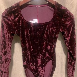 Velour bodysuit